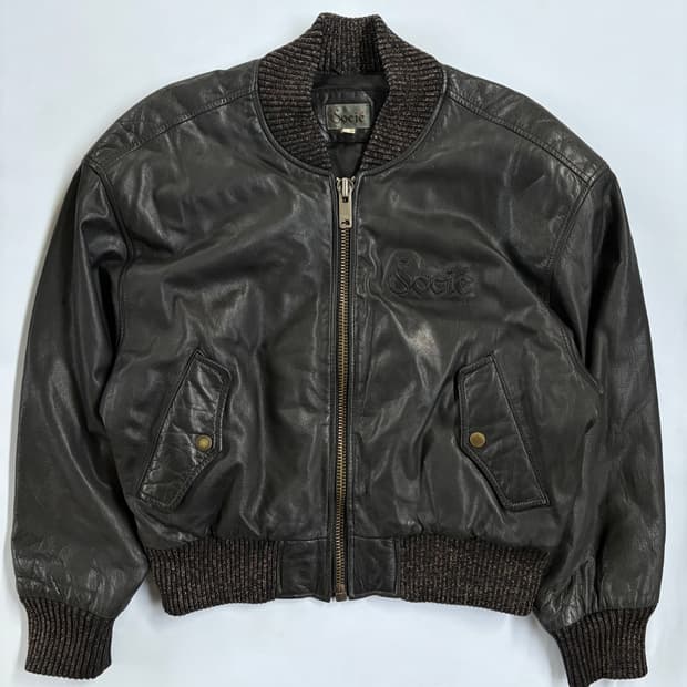 80’s 빈티지 소가죽 레더자켓