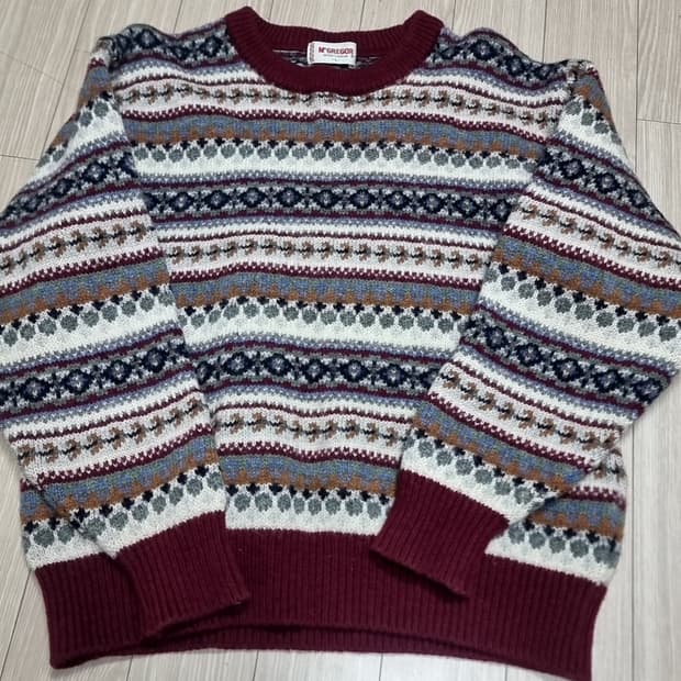 일본판 맥그리거 패턴 니트 스웨터(L)