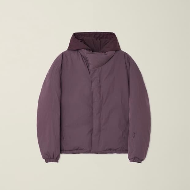 누마레EE shrunken puffer down parka purple