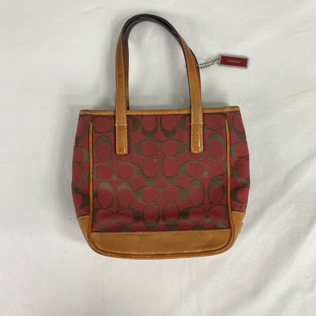 코치 레거시 캔버스 시그니처 미니 토트백 <83>