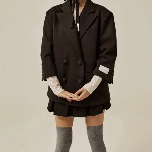 쓰리타임즈 헤이즐 자켓 블랙