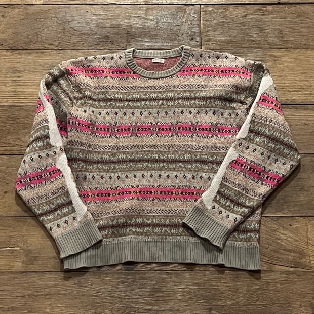 캐피탈 페어아일 본 니트 3사이즈