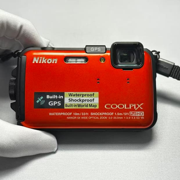 (민트급) 니콘 쿨픽스 aw100(aw110)오렌지 빈티지 디카