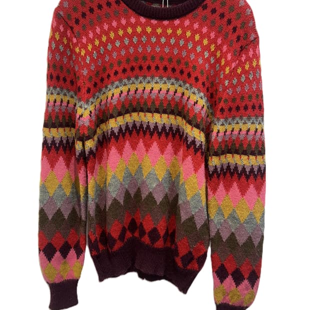 노르딕 패턴 니트 스웨터