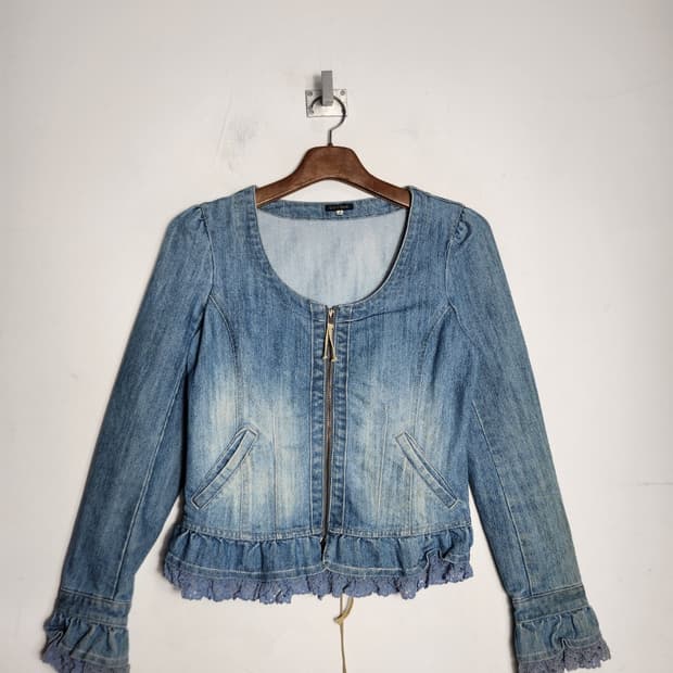 레스트로즈 프릴 데님 자켓