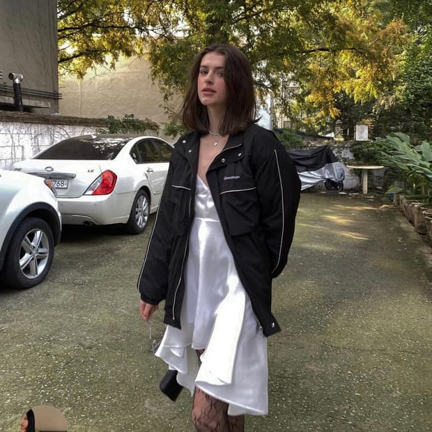 쓰리타임즈 threetimes 파이핑 복서 자켓 