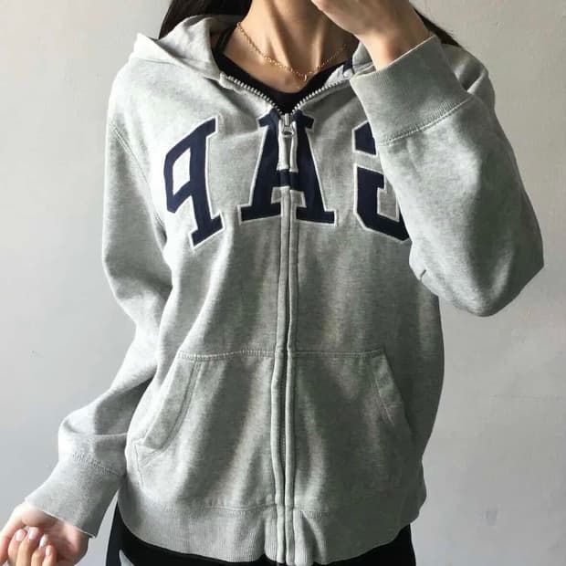 갭 후드집업 빈티지