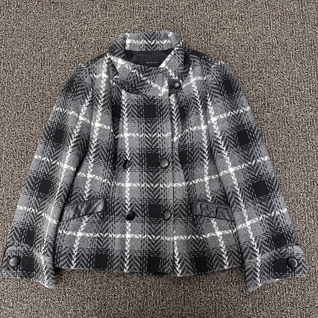 on&on 온앤온 여성 체크 패턴 자켓 66사이즈