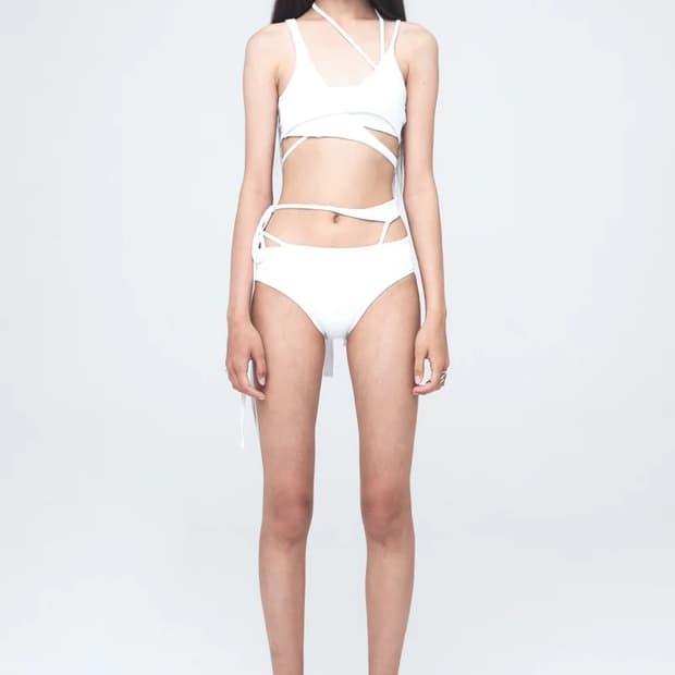 Nache WIND LAYERED BIKINI white 1
