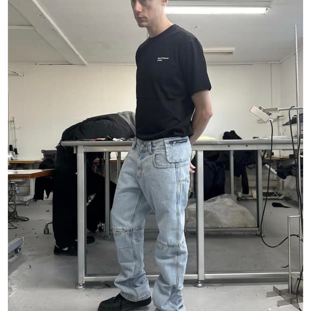 MPa BAG PANTS (STEEL BLUE)