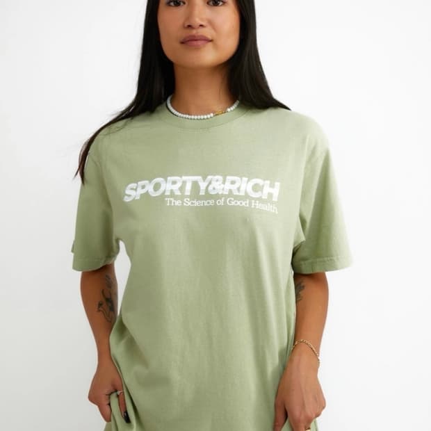 스포티앤리치 sporty&rich 반팔 반바지 셋업