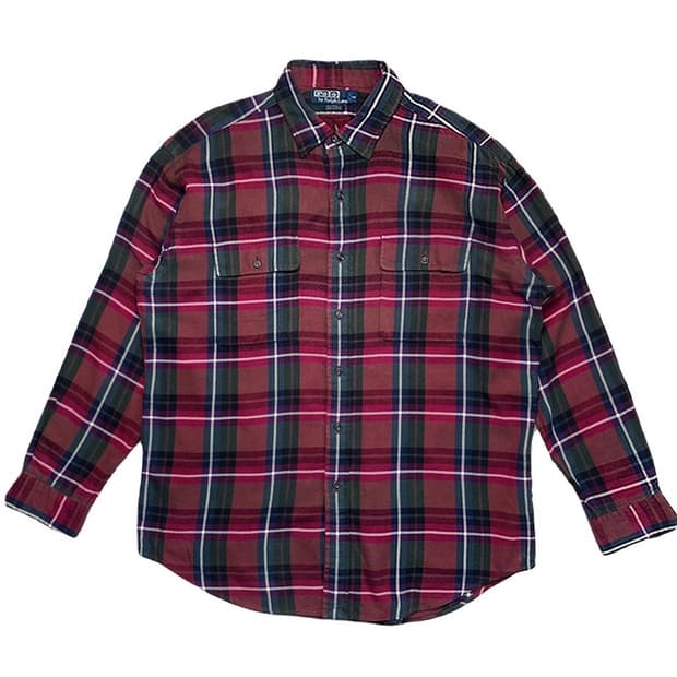 RALPH LAUREN 체크 셔츠 100