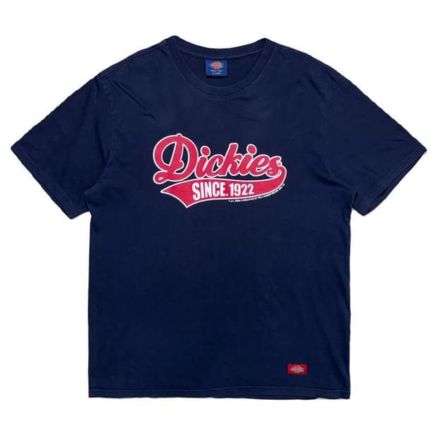 DICKIES 빅프린팅 로고 티셔츠 네이비 XL