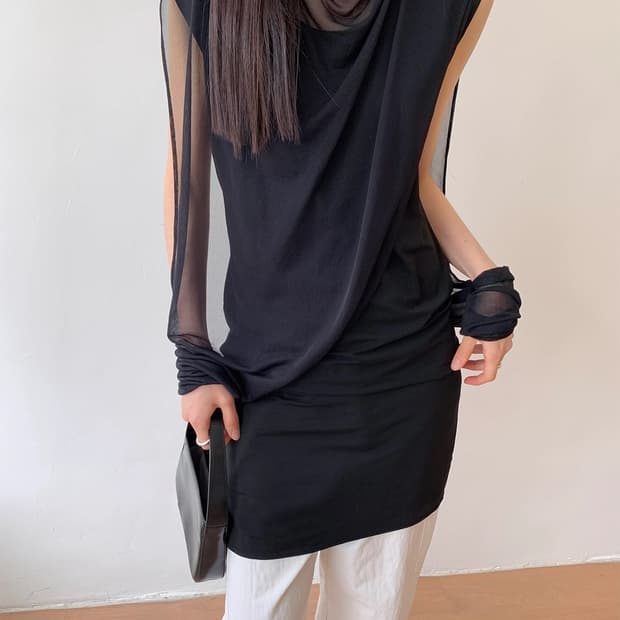 MAISON MARTIN MARGIELA LAYERED MID DRESS