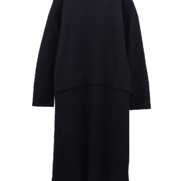 질샌더 니트 원피스 34 사이즈 네이비
