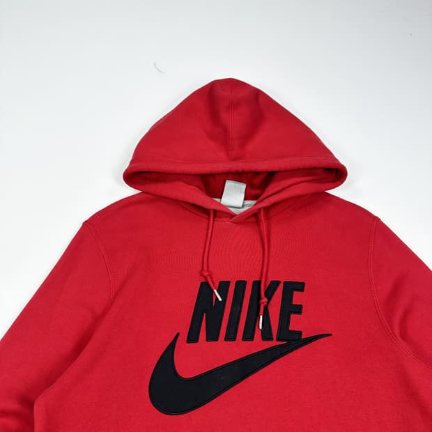 나이키 퓨추라 빅로고 레드 후드티 (M)
