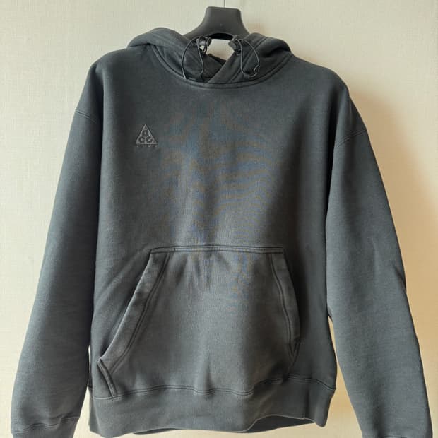 ACG 풀오버 플리스 후드 블랙 앤트러사이트 - 아시아