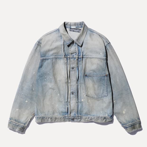 26SS A.presse 아프레쎄 퍼스트 타입 데님 자켓 블리치