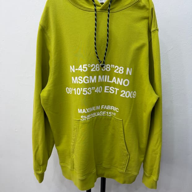 정품) MSGM 오버사이즈 후드티 XS