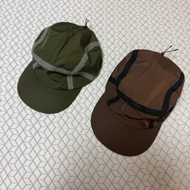 jeongli 정리 3 layer cap 브라운 올리브 일괄