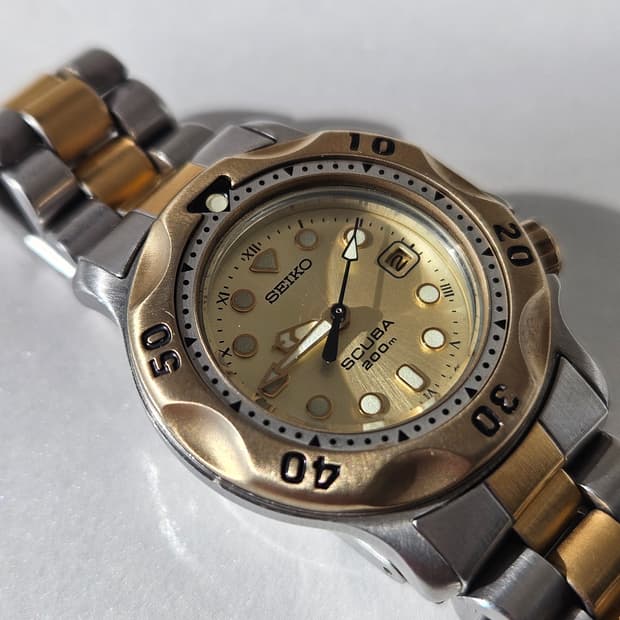 빈티지 세이코 금장 스쿠바