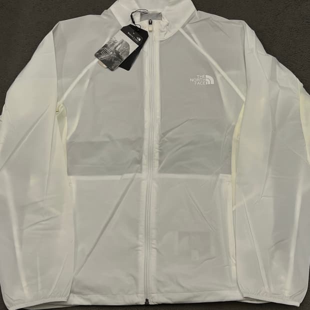 노스페이스 윈드 경량 바람막이 새상품 처분 화이트라벨 