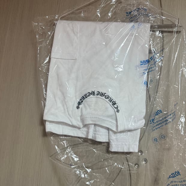 크롬하츠 숏 슬리브 포켓 크루 블랙
