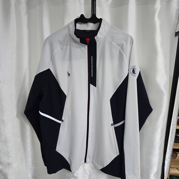 해지스 골프 바람막이 화이트 블랙 (1494)