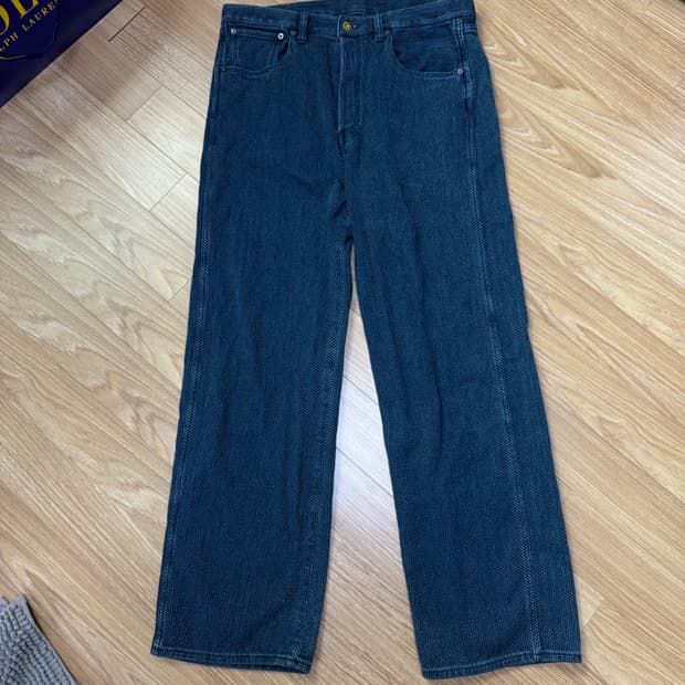 키바타 사시코팬츠 올드블루