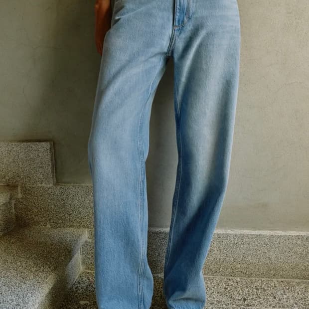 ZARA JEANS Z1975 레귤러 하이라이즈 롱 기장 라이트 블루