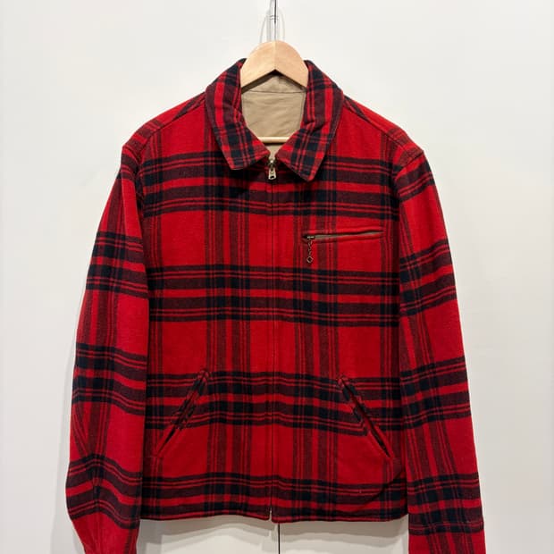 아메리칸 빈티지 울 체크 자켓