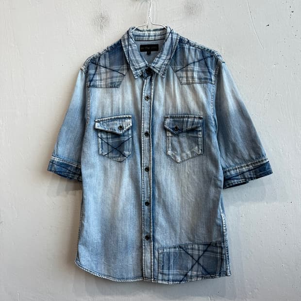 IN THE ATTIC 웨스턴 하프 데님 셔츠