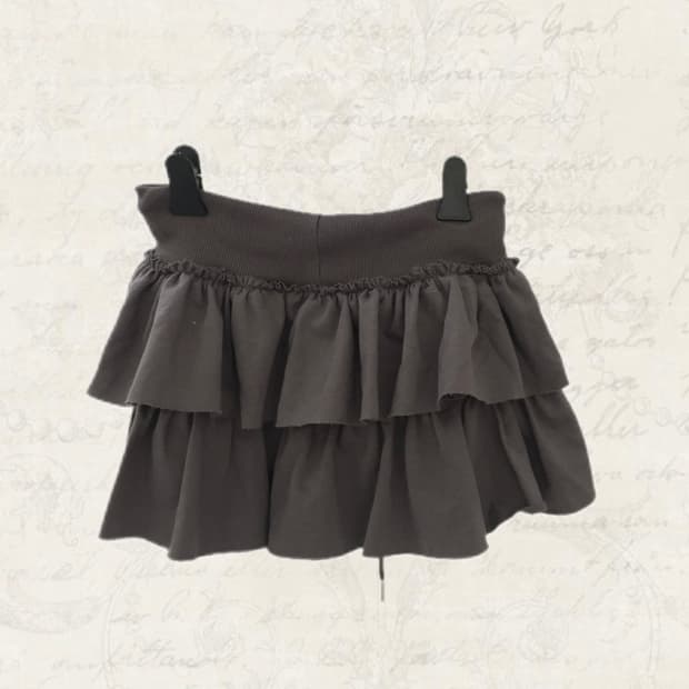 캉캉 스커트 팬츠 치마바지 차콜 새상품