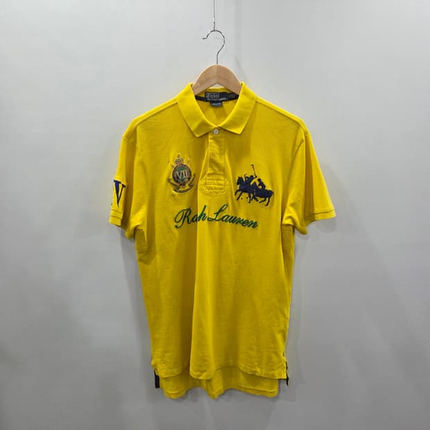 폴로랄프로렌 빅포니 피케 카라 반팔티 옐로우 L 
