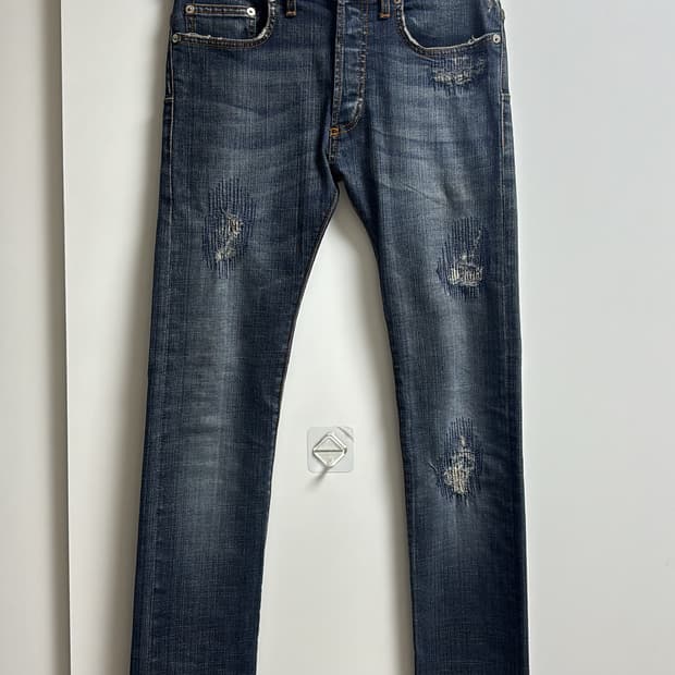 디올옴므 08aw 커스텀 제이크 데님진 27사이즈