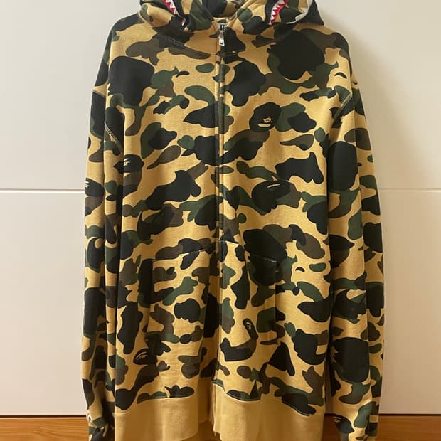 베이프 1st 샤크후드집업 WGN