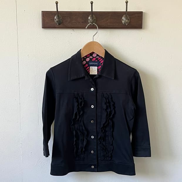 SCHAMBASIC 프릴 셔츠자켓