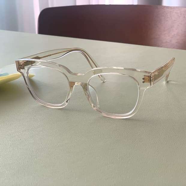 젠틀몬스터  Cal C1 Wild Wild 2 투명 뿔테 안경
