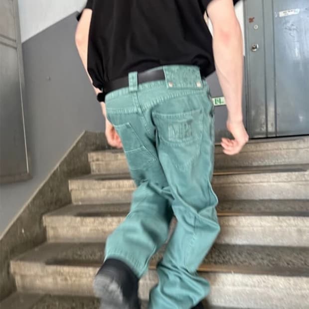 플라스틱프로덕트 카프포켓 팬츠 s 에메랄드