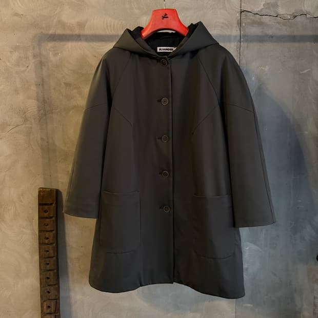 질샌더 후드 패딩 코트 55~66