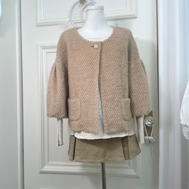latte mori wool pocket jacket(size-M)
