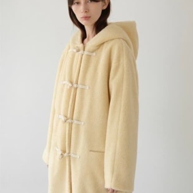 새제품) 아모멘토 퍼리 토글 더플 코트 os 뽀글이