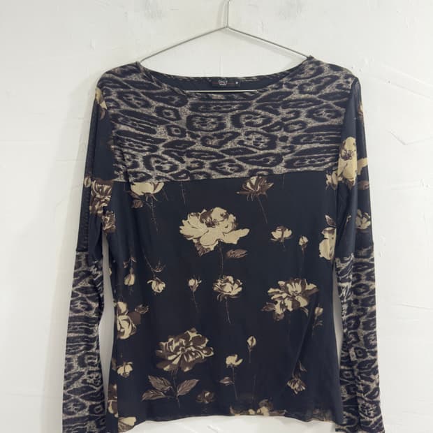 only oriental seethrough mesh longsleeve