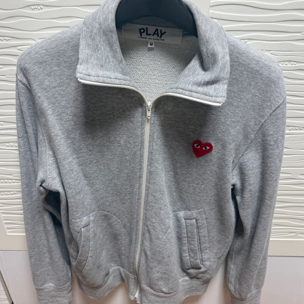 꼼데가르송 그레이 트랙탑 져지 M