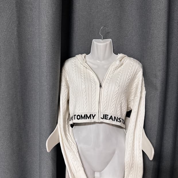 타미 크롭니트집업