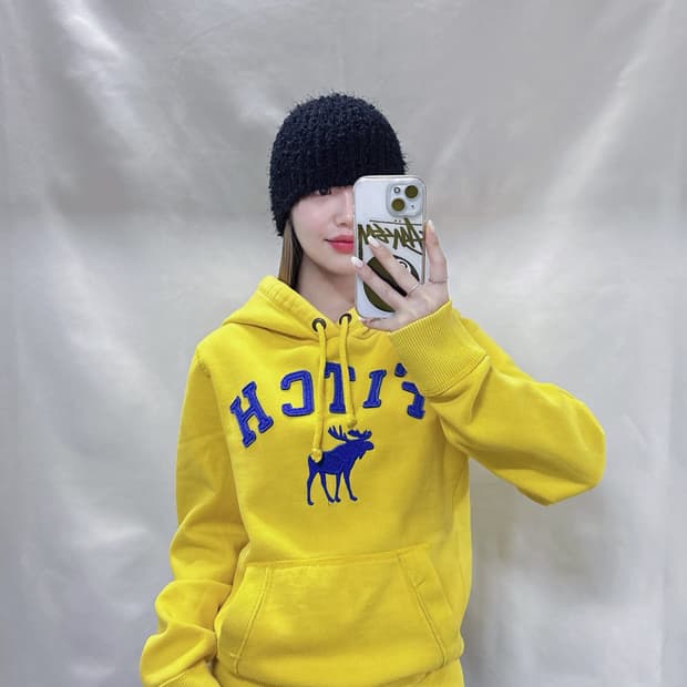 아베크롬비 빅로고 후드 