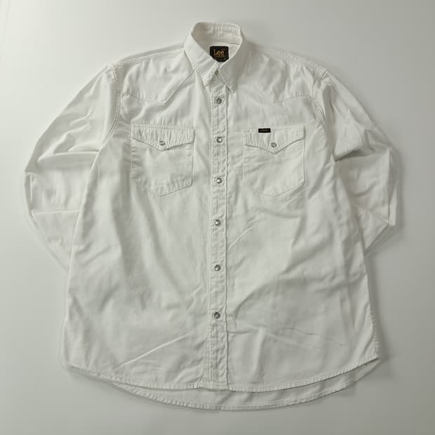 CK163 XL 리 90s 화이트 웨스턴 데님셔츠 남방