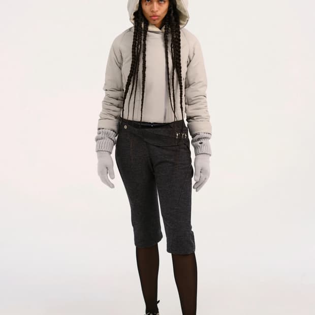 혜인서 패딩 Padded Crop Jacket w/ Gloves