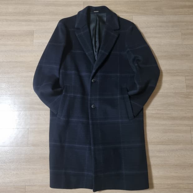 DKNY 남성 체크 코트 M