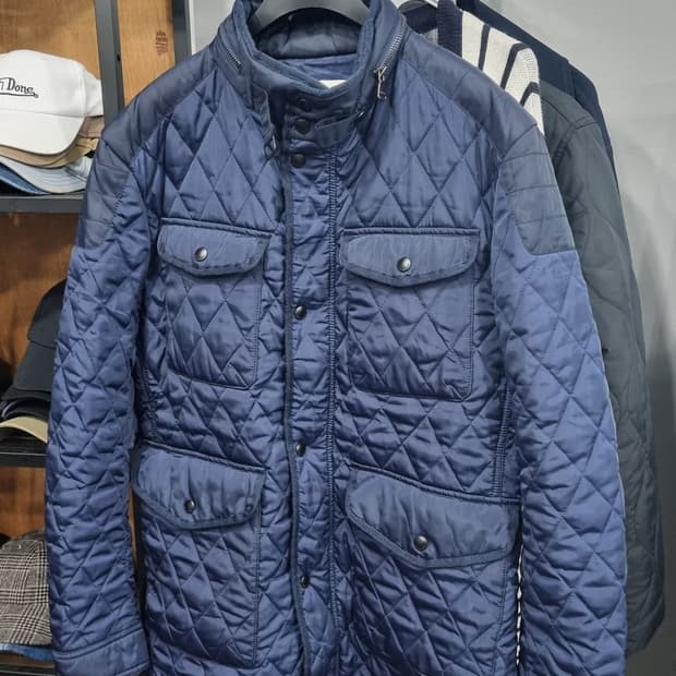 빈폴 깔깔이 자켓 100(실측 가슴단면53, 총장77)